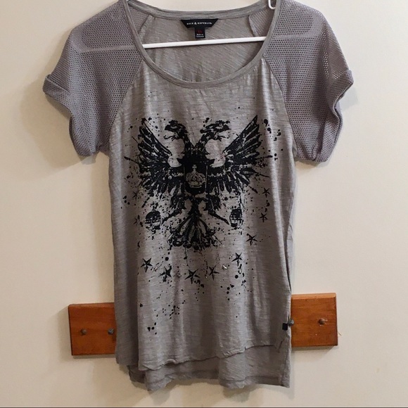 Rock & Republic Tops - Rock & Republic Short Sleeve Gray Shirt Size XS